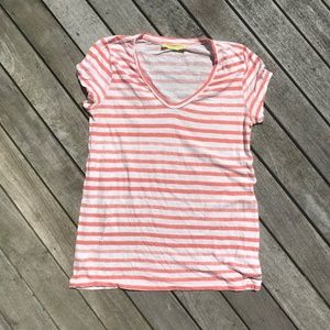 Ann Taylor Loft Sunwashed Striped Tee Shirt
